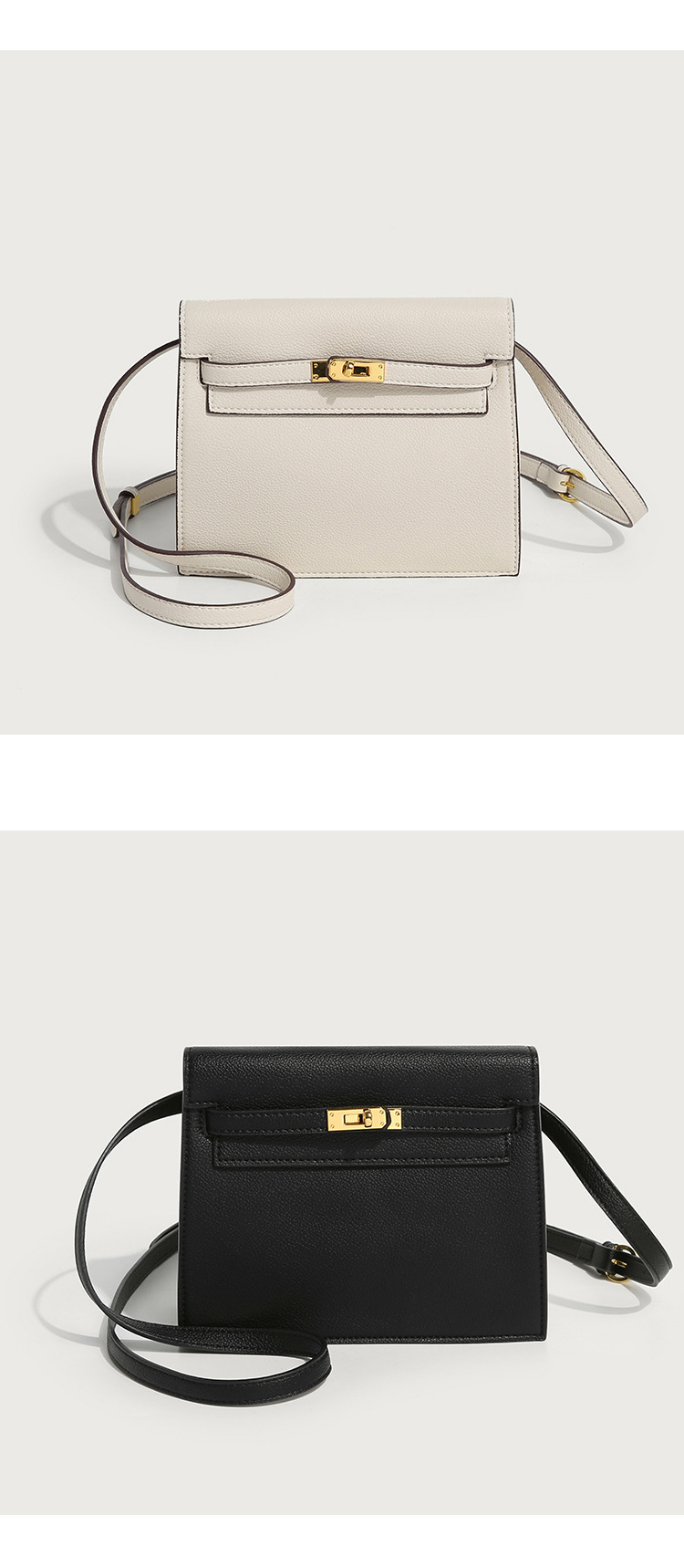 This is a new retro and trendy dance bag by Kelly, featuring a simple, classic and high-end look. It is a single-shoulder, hand-carry and crossbody bag with a lychee pattern pic 16