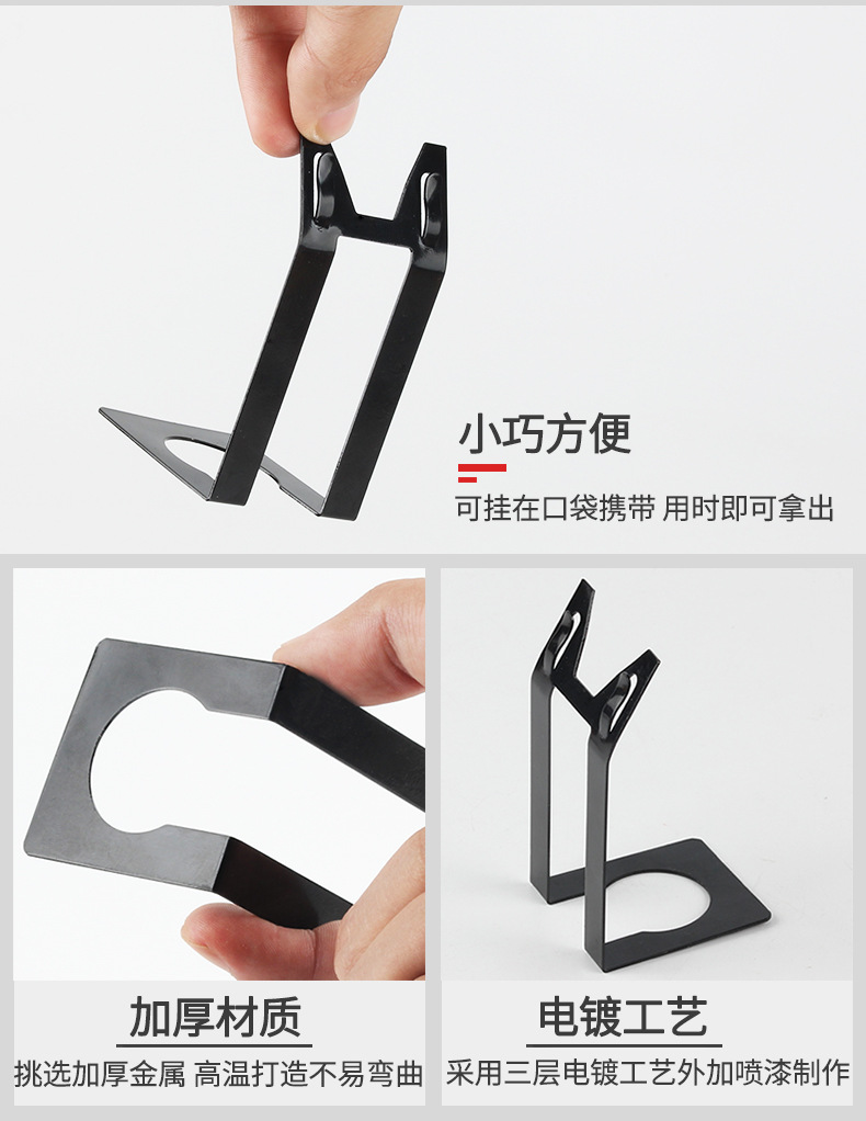 Extended L-shaped metal tag POP price tag holder, price tag holder base, bread standing mini baking label holder, baking counter standing price tag holder, pastry product description booth, dessert display stand, small metal sign, stable pic 5