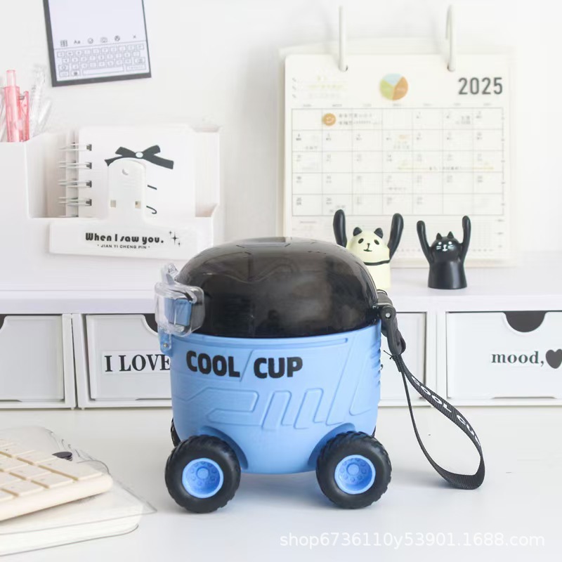 The new summer creative children's camera water cup has a high appearance level, is cute, shockproof, heat-resistant, and features a plastic straw with a slanted span pic 18