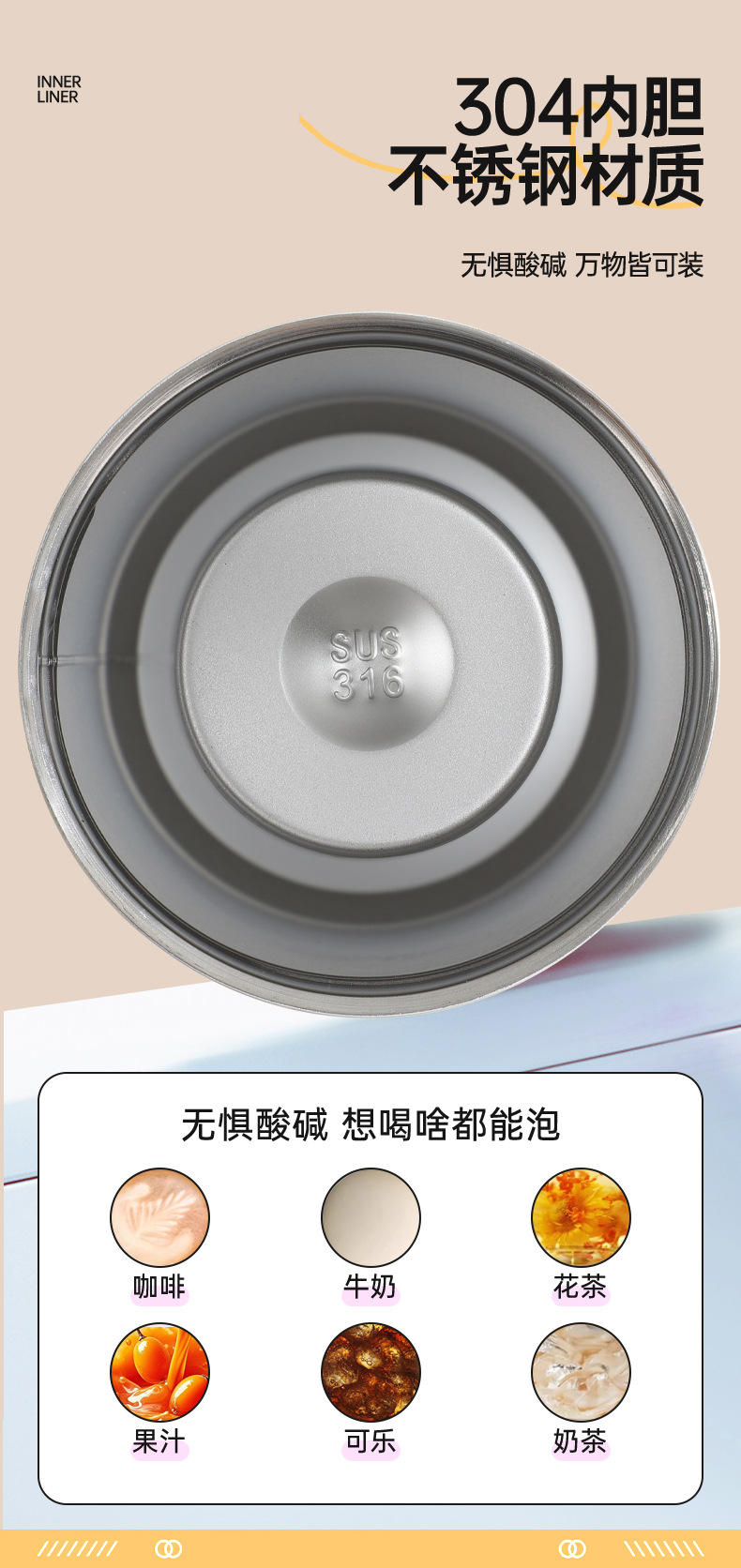 新款卡通手提冰霸杯304不锈钢保温杯大容量车载便携汽车杯保冷杯详情3