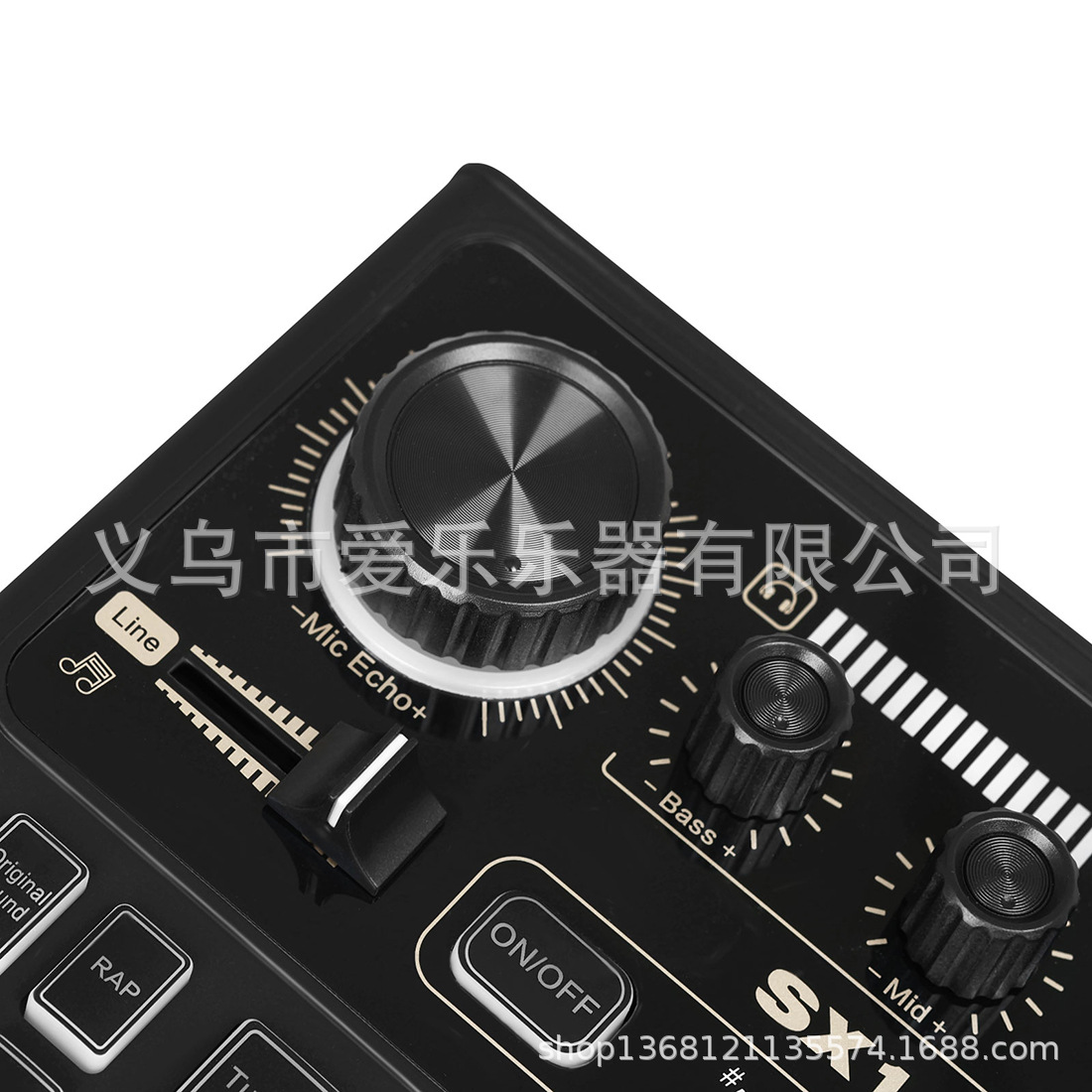 IRIN English sound card mixing console with sound effect, light adjustment, multi-functional singing, recording, noise reduction and live streaming sound card pic 20