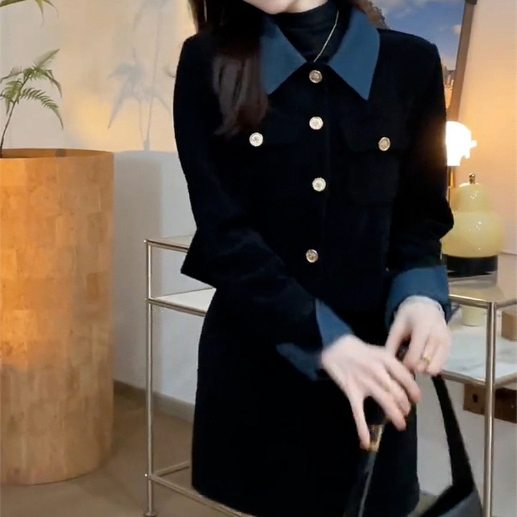 2024新款小香西装深秋初冬穿搭套装连衣裙子女秋冬搭配一整套时尚详情4