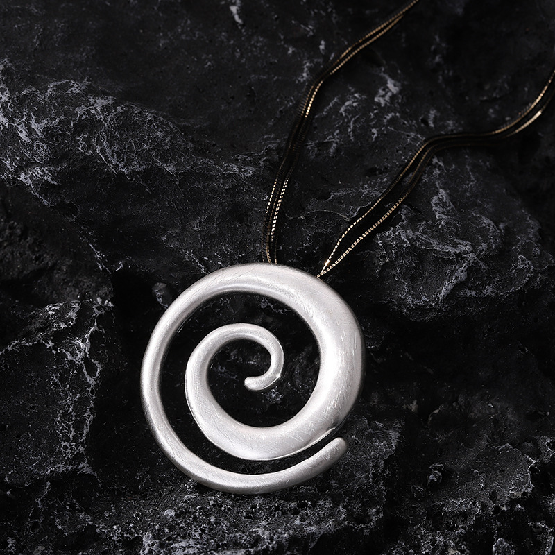 亚马逊新款吊坠几何爱心形高级长款速卖通女士时尚百搭毛衣链批发详情10