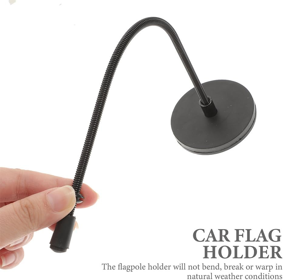 跨境车载强磁性磁吸车旗办公桌旗杆底座小红旗可印logo旗帜底座详情11