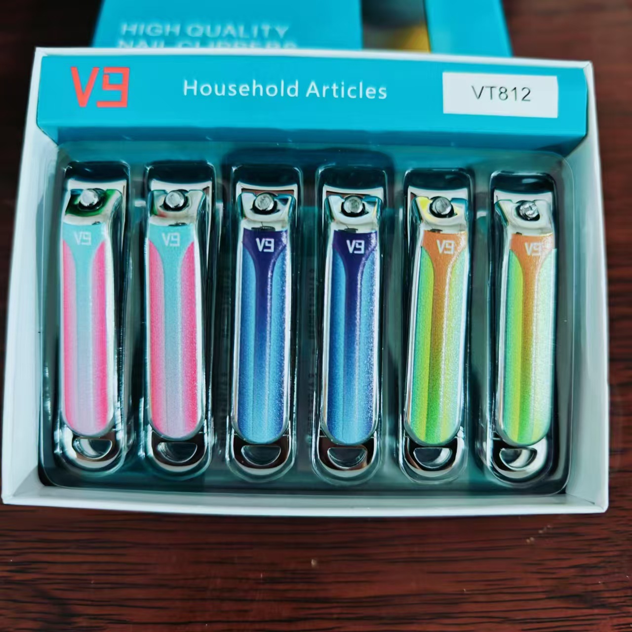 【 Office 】VT812 12/ box 900/ case VT812 Nail clippers for daily use V9 New Color nail clippers 2 yuan store wholesale supply pic 6