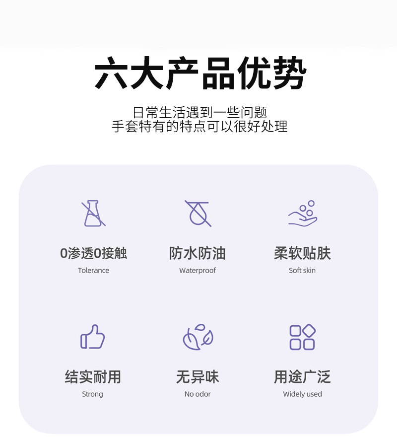 南洋华牌乳胶家务手套洗碗厨房耐用清洁洗衣服防水劳保牛筋橡胶皮详情2