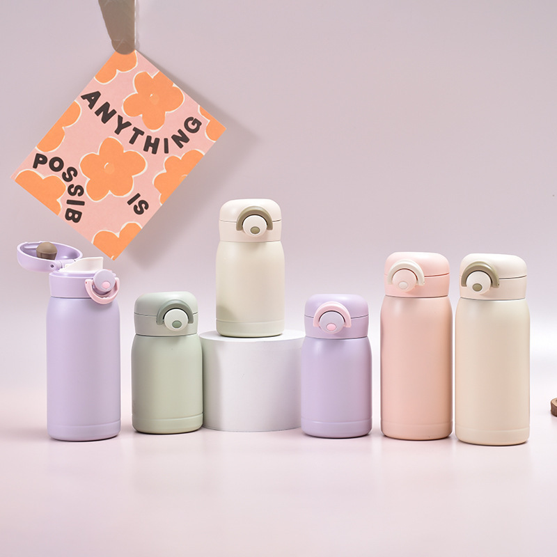 简约高颜值迷你口袋杯学生情侣时尚真空豌豆杯便携不锈钢保温杯详情4