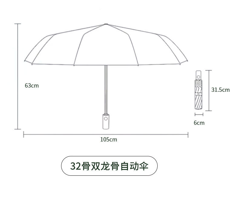 雨伞大量批发反向雨伞广告伞定制logo全自动遮阳防晒伞晴雨伞折叠详情22