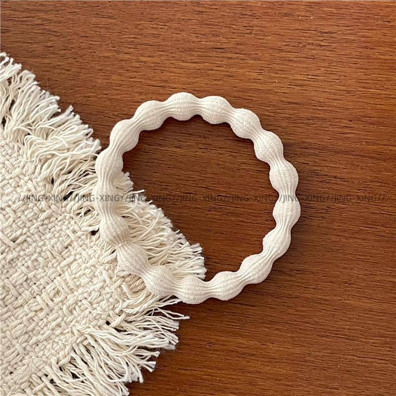 Ladylike style, gentle color series, colorful towel loops, hair bands, new daily basic leather bands, ponytail hair ties pic 11