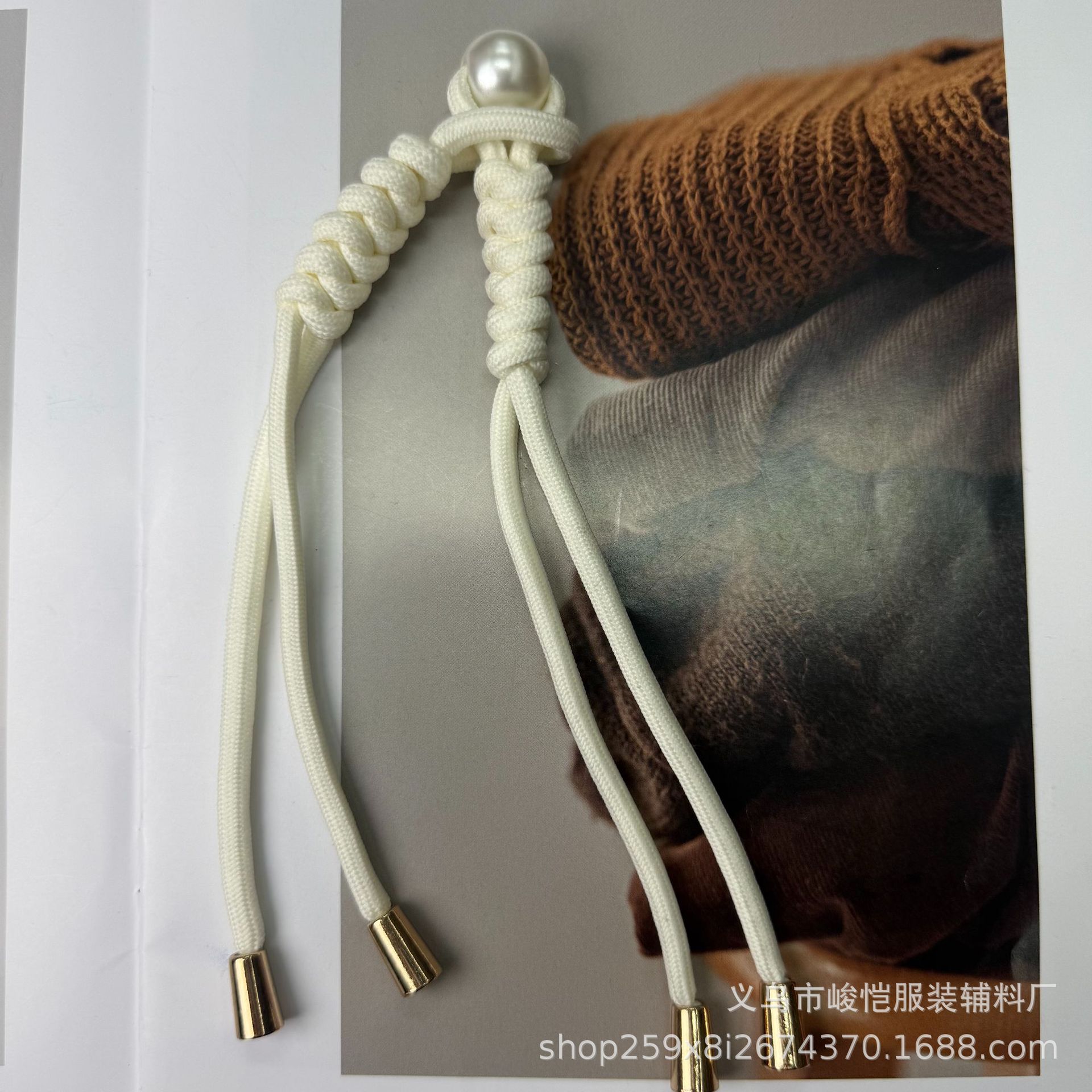 中式盘扣珍珠国风纽扣流苏中国结大衣对扣羽绒毛衣唐装汉服扣子详情13
