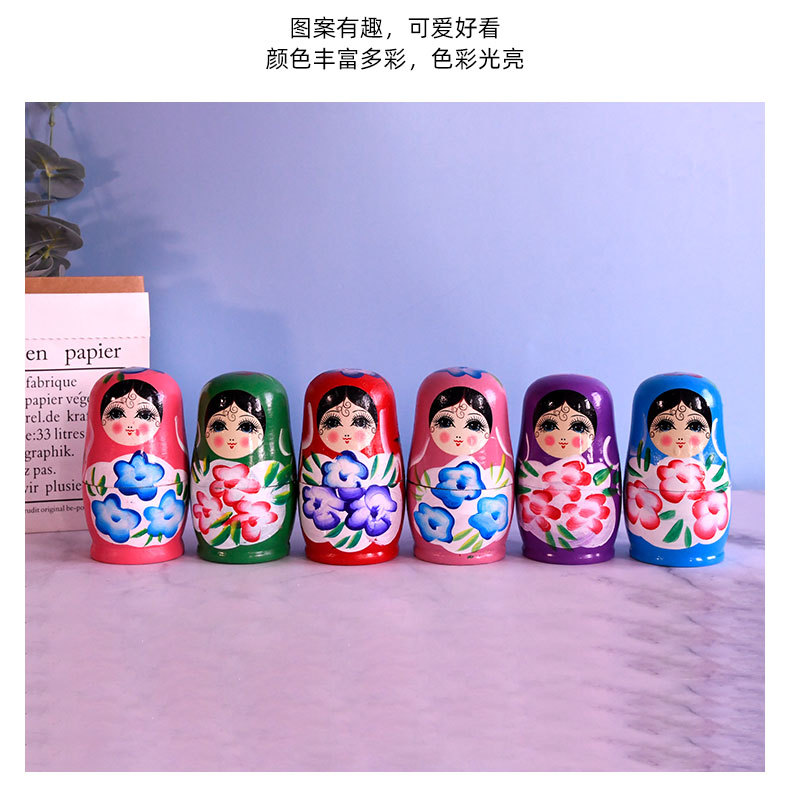 14CM foreign trade cross-border Afanti story atmosphere Russian matryoshka doll decoration fairy tale story small ornament handicraft pic 9