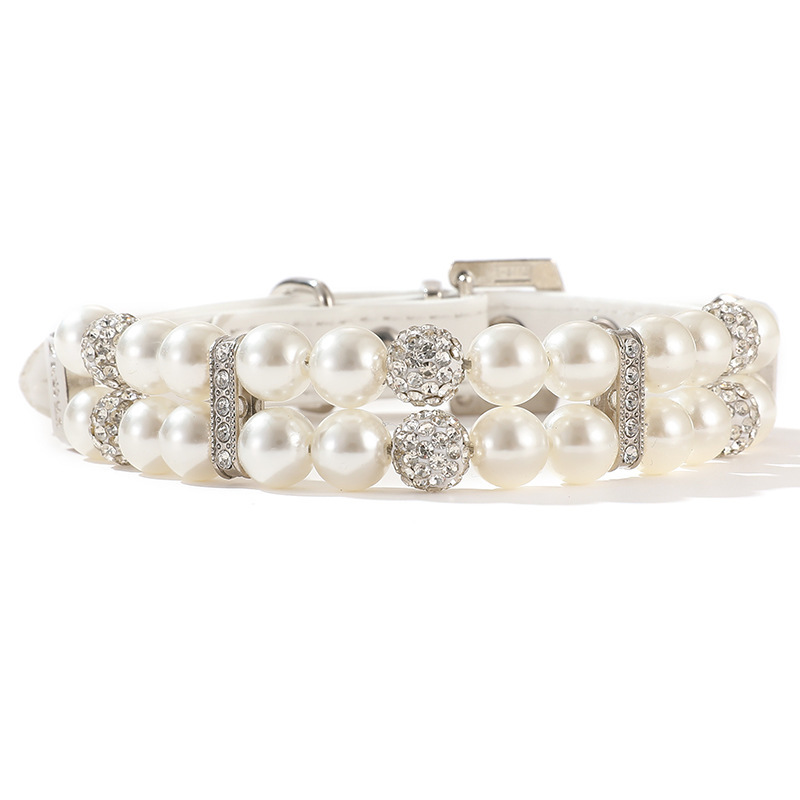 Wholesale of pet collars, drawstrings, neck rings, pearl cat necklaces, small and medium-sized dog rings, and neck rings pic 13