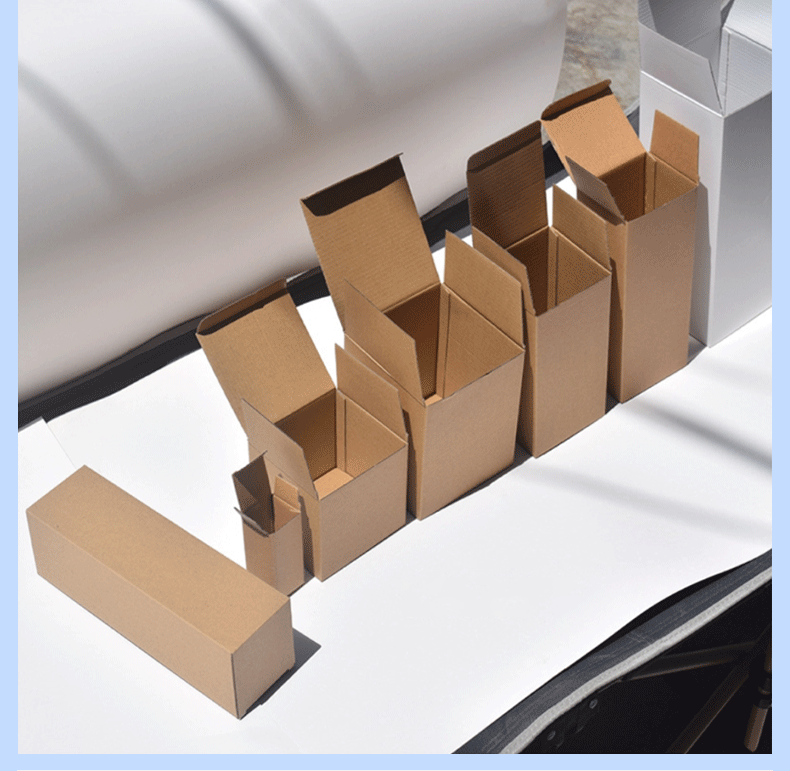 In-stock thickened three-layer kraft paper box, 2MM kraft corrugated box packaging box, hardware battery electronic accessories packaging pic 2