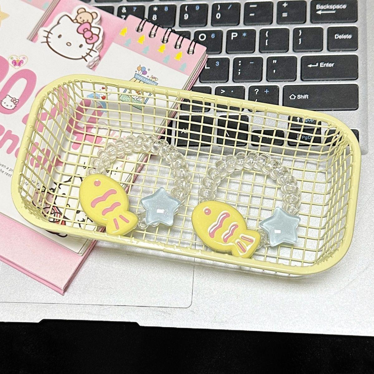 Chou Yu Yaki Star Phone Circle Korean version in Cute couple, colorful student, simple heart cartoon accessories, headwear and hair accessories pic 4