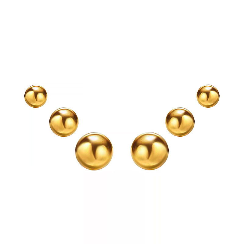 夏季欧美红色系女S925红玛瑙复古韩版耳饰纯银包金豆豆圆珠耳钉详情3