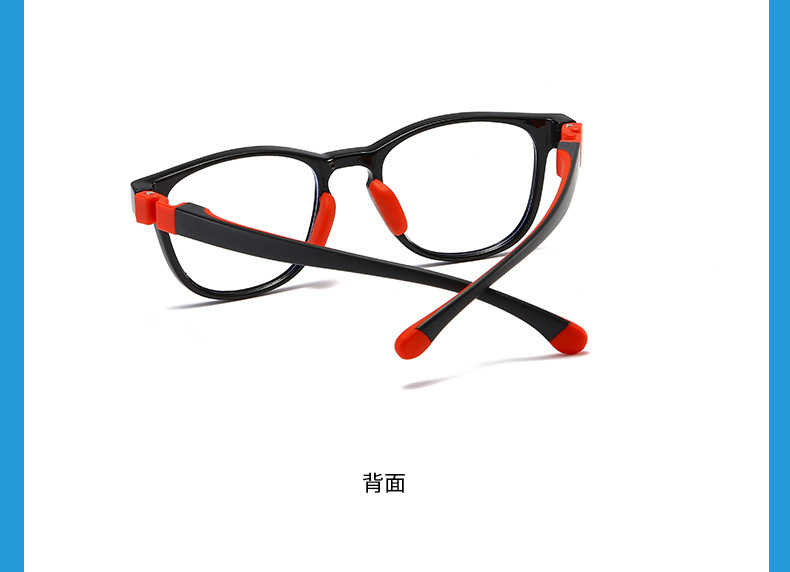 儿童硅胶TR90近视眼镜框架防蓝光护目平光镜男女学生弱视远视镜框详情26
