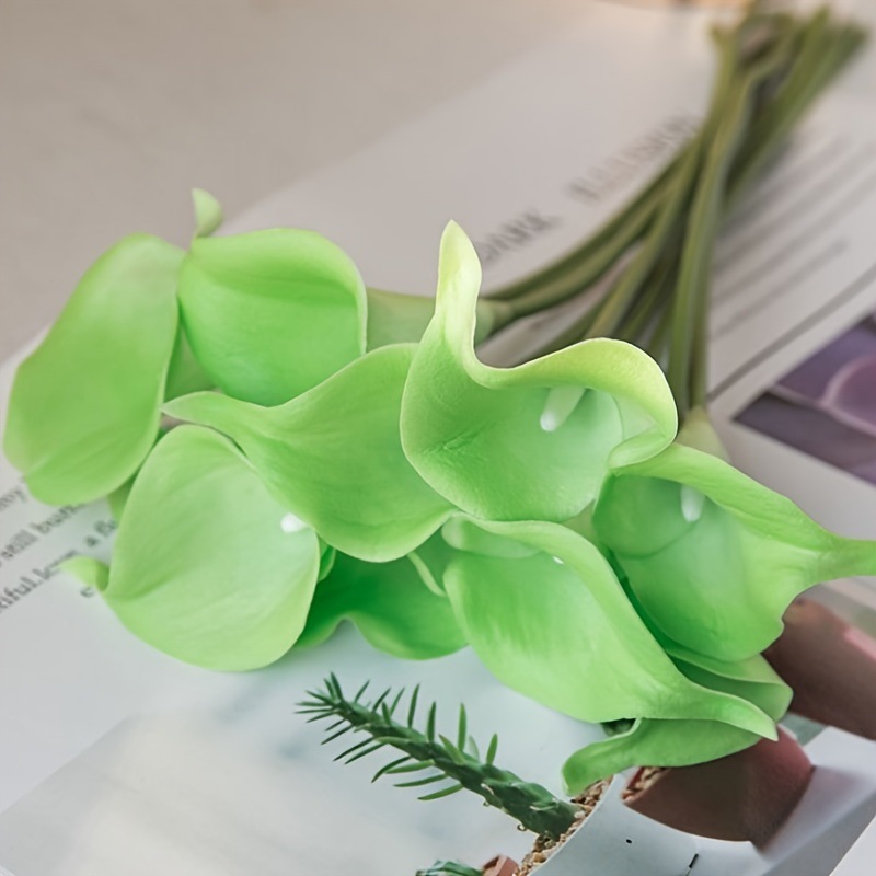 跨境爆款PU马蹄莲迷你马蹄莲高仿真逼真马蹄莲手感马蹄莲仿真花详情11