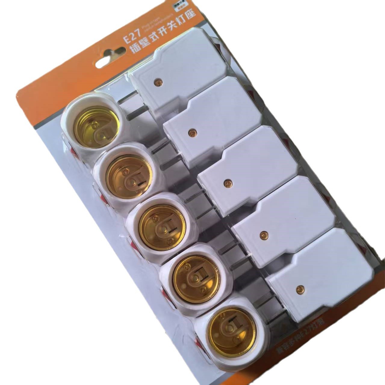 新结构灯座 e27节能灯头螺口灯座插式转换灯头 家用办公转接灯头详情1