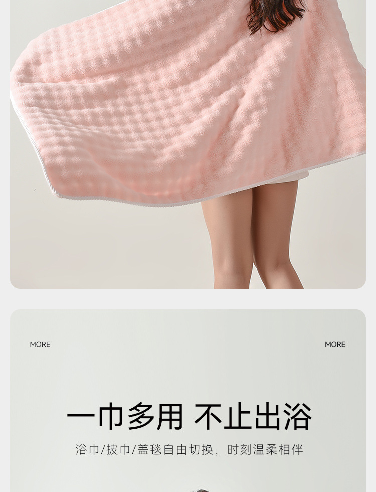 Wholesale of cross-border bubble fleece bath towels, thickened and enlarged coral fleece towels, absorbent and soft face towel sets pic 12