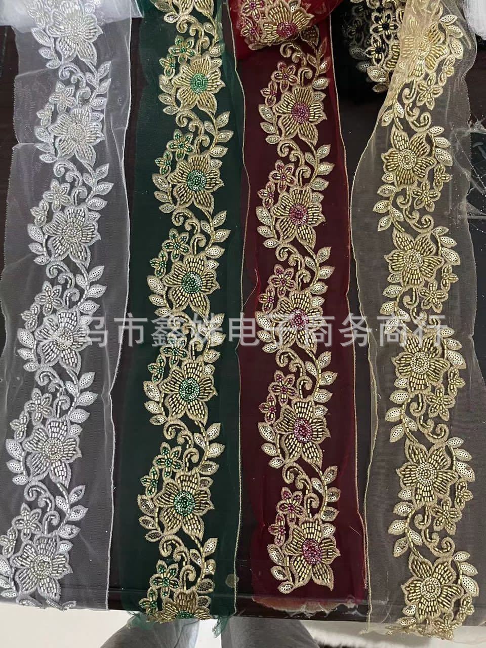 Цветная цветочная одежда с добавлением к кружевам diy (diy) pic 5