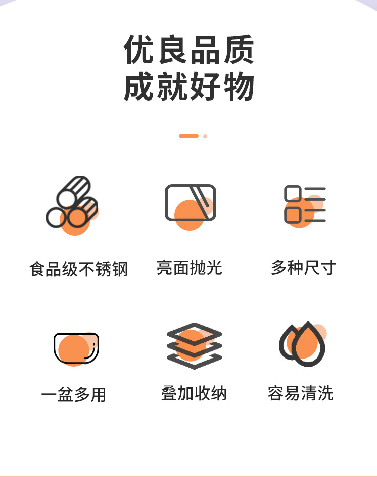 不锈钢码斗特厚不锈钢小盆配菜小盆不锈钢马斗码兜调料盆不锈钢碗详情2