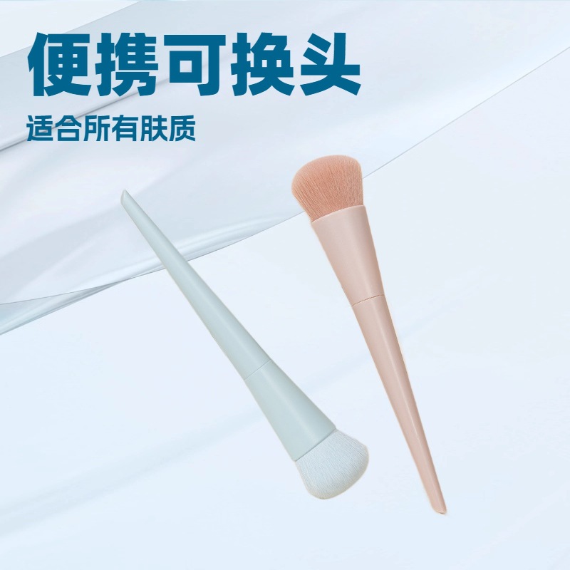 瑛秀美热卖现货厂家批发单支装腮红刷散粉可换头化妆刷美妆工具厂家直销详情1