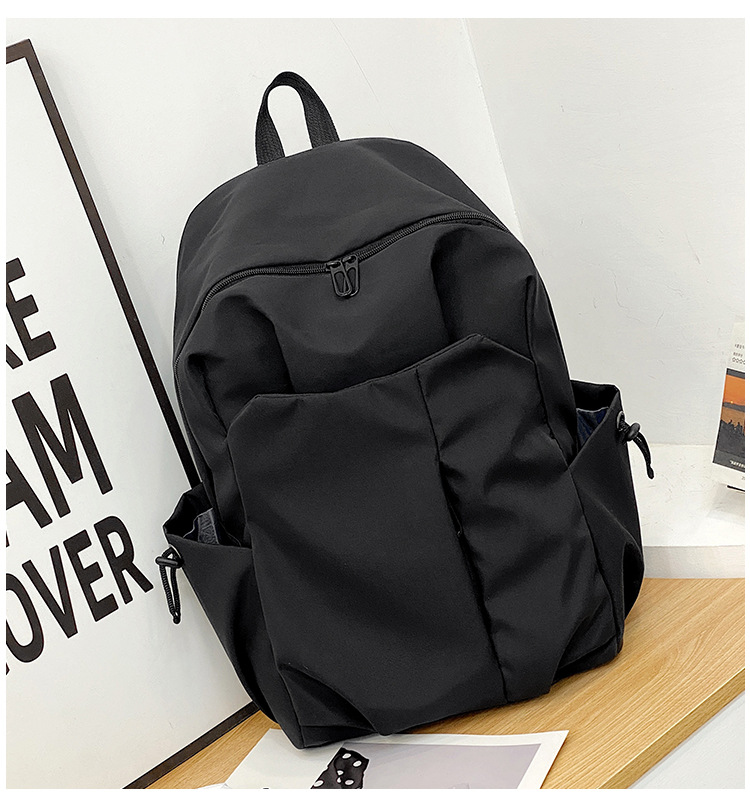 跨境新款双肩包大容量男女学生书包简约休闲短途出差商务电脑包详情37