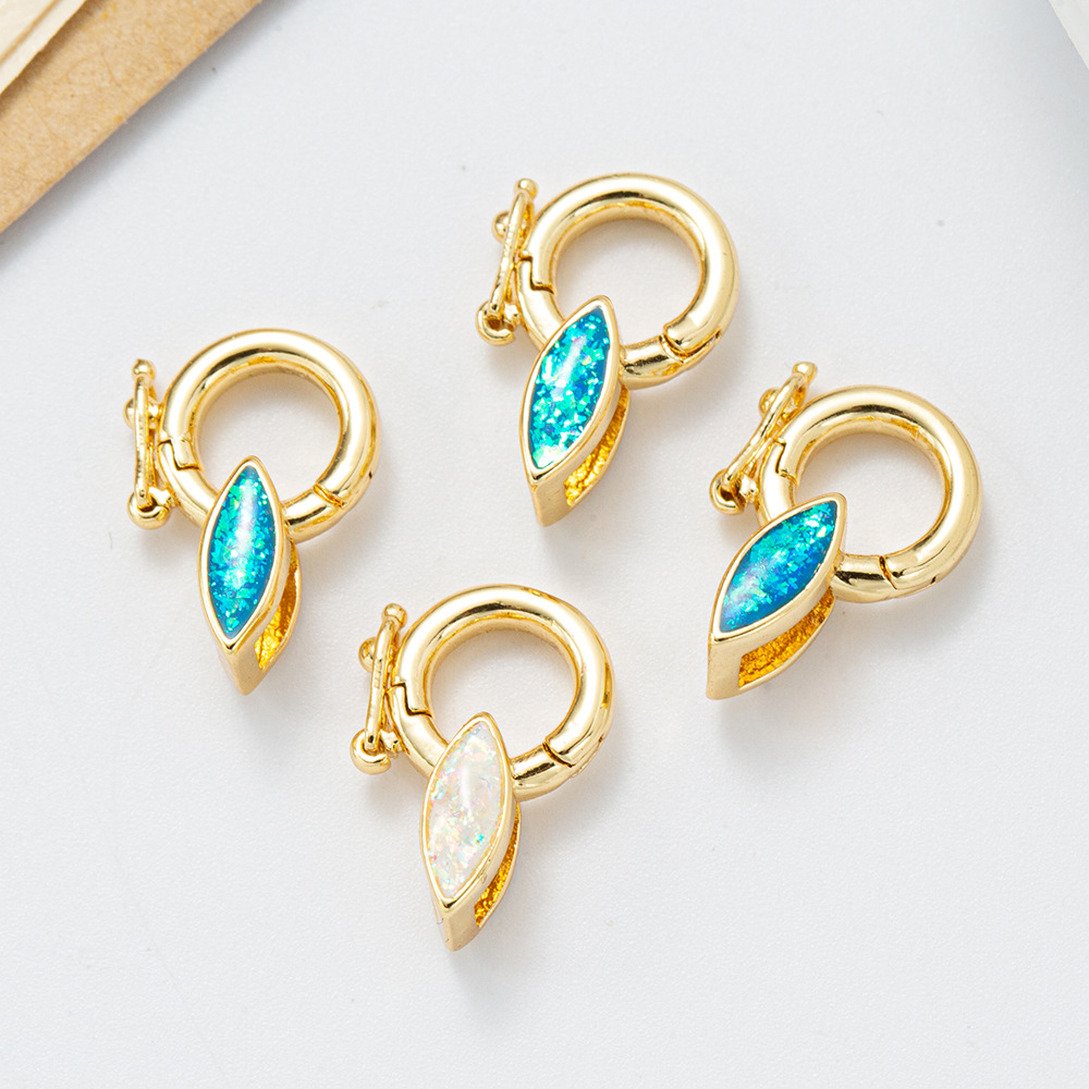 18K澳宝扣金色龙虾扣饰品扣子手链收尾连接弹簧扣diy配件材料详情6