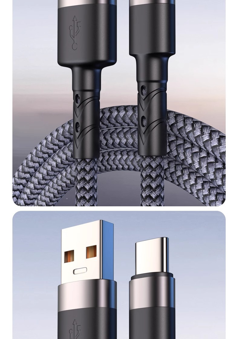 100W超级快充编织数据线适用华为苹果15/16闪充线Type-C手机线详情21