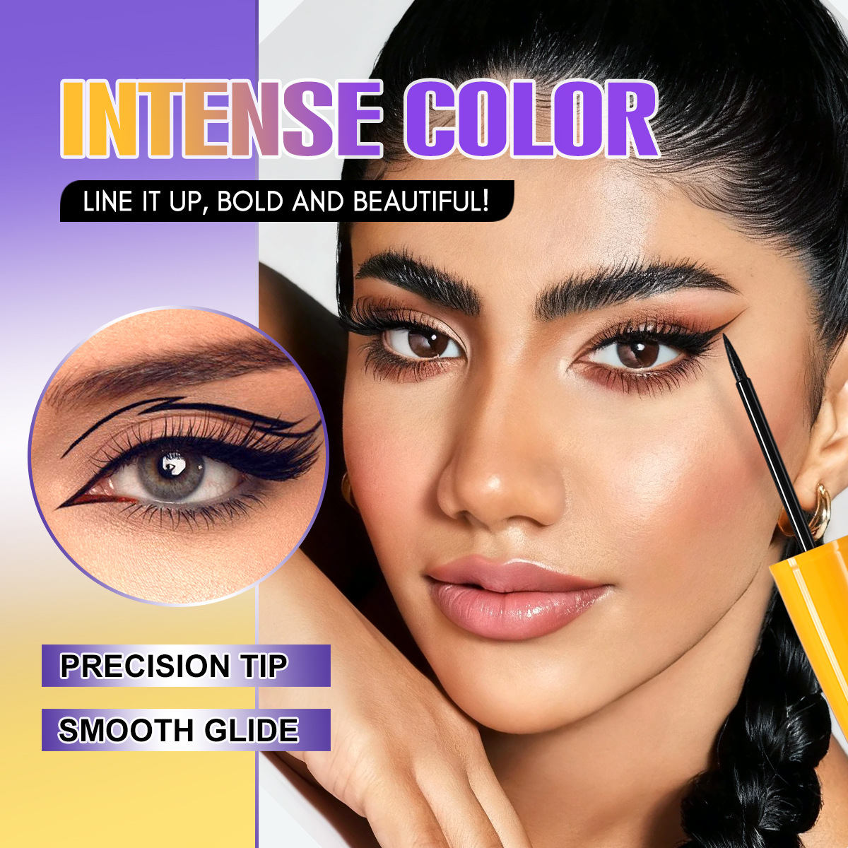 Cross-border BOB Thick and Natural Mascara is a three-dimensional, slender, curling and non-staining eyelash base cream pic 4