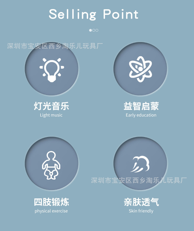 跨境婴儿健身架0-6个月新生儿音乐脚踏钢琴玩具游戏垫宝宝早教详情3