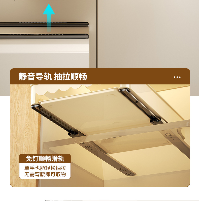厨房碗碟置物架厨柜内置抽拉式碗盘收纳架抽拉碗架沥水碗架批发详情11