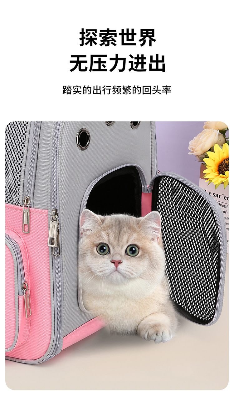 大容量猫包外出手提宠物包透气轻便小狗背包宠物双肩背包宠物用品详情14