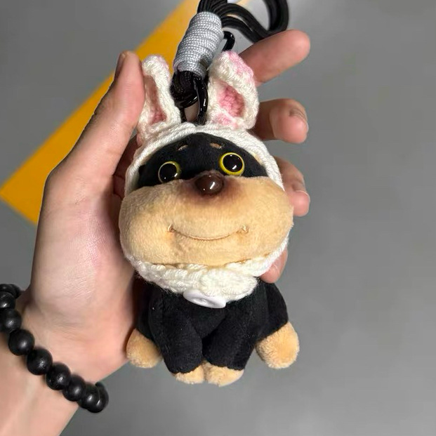 A cute plush toy bag pendant with a bee and a dog, a small doll, a car keychain bag pendant and the same style as Xiaohongshu pic 16