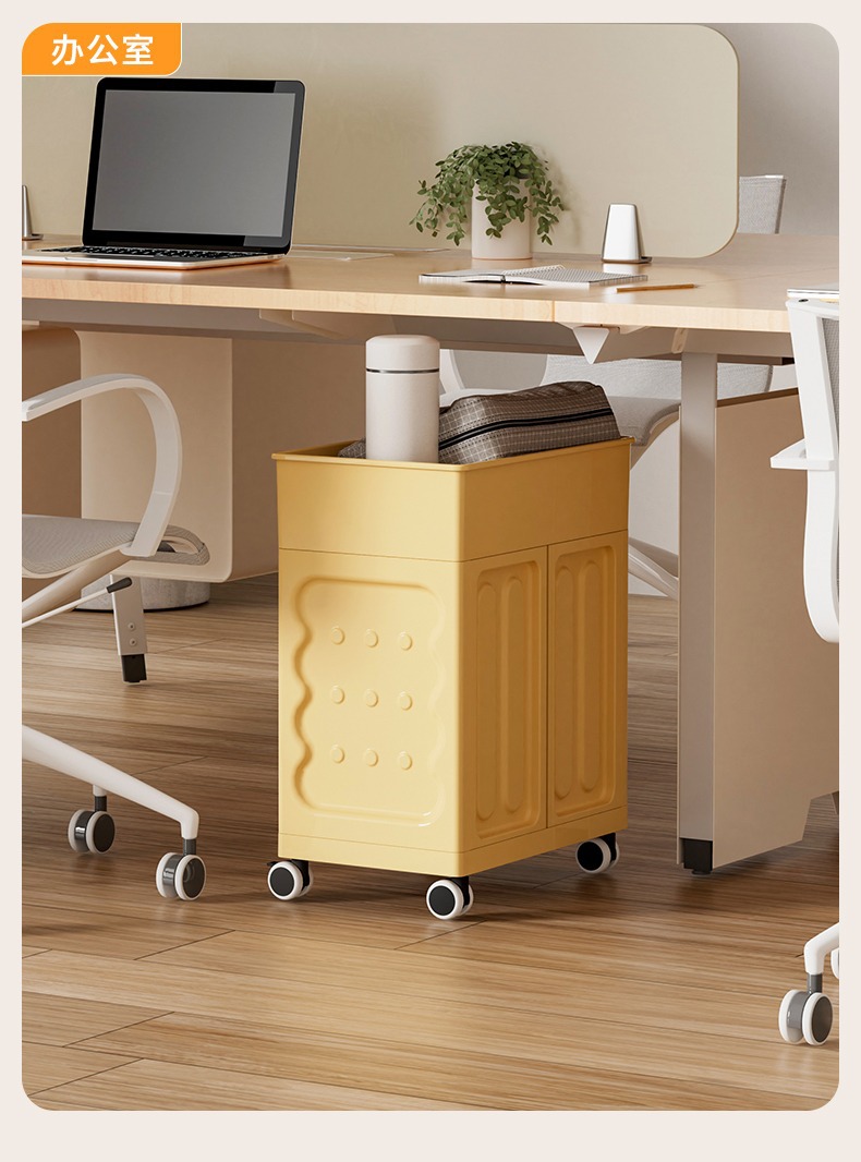 也雅书包置物架学生办公室收纳小推车带轮书架可动学生办公室批发详情25