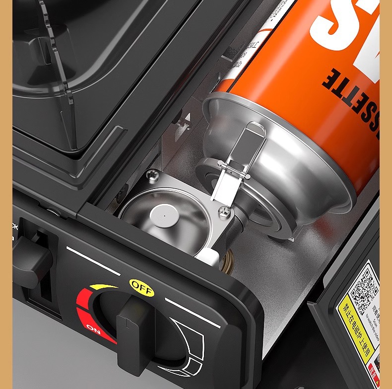 Gas stove, barbecue and hot pot integrated boiler, picnic stove, outdoor card magnetic stove, camping gas stove, energy-saving explosion-proof stove pic 19