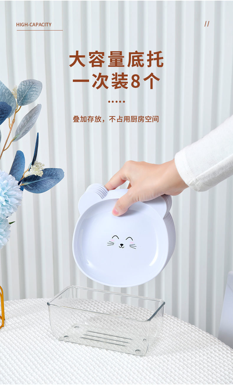 家用小熊零食碟餐桌吐骨碟创意餐具防摔小盘子水果干果盘年货碟子详情14