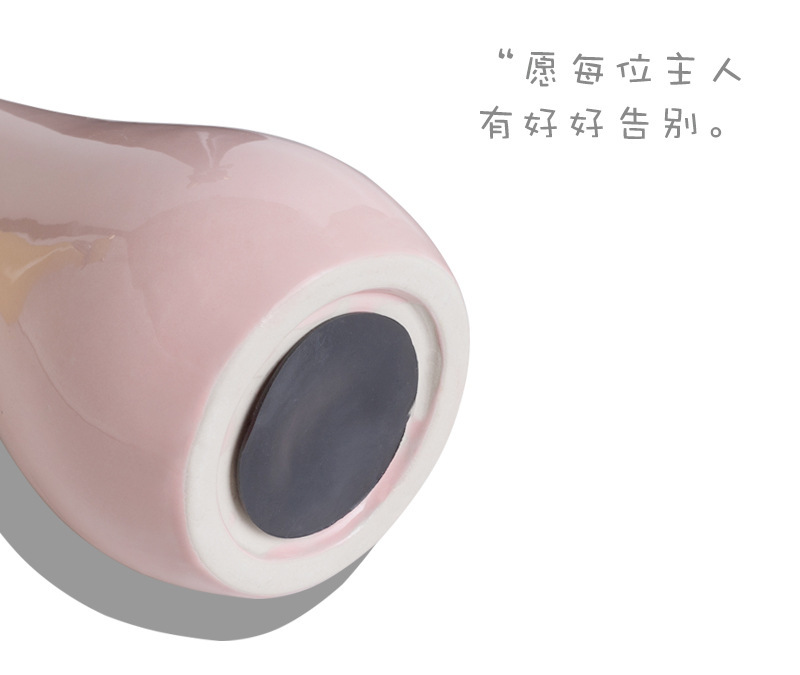 宠物殡葬纪念品陶瓷猫形骨灰罐爱宠骨灰盒宠物祭祀用品冥币详情8