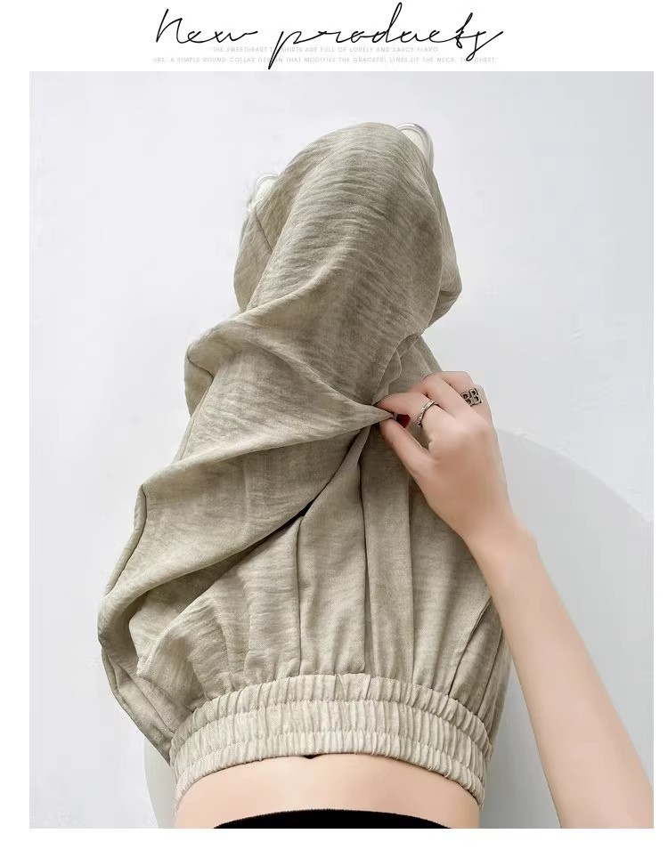 Tie-dyed ice silk cotton linen Chinese-style thin wide-leg pants for women, sun protection, summer drape, loose straight-leg high-waisted Chinese-style Yamamoto pants pic 75