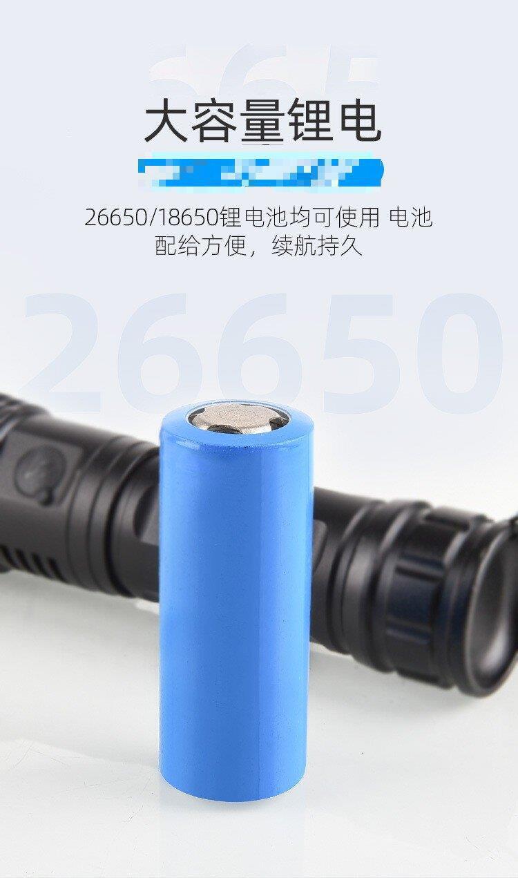 TEMUTIKTOK cross-border high-intensity flashlight Patrol camping outdoor illumination Clear laser aluminum alloy high-intensity long-range radiation pic 6