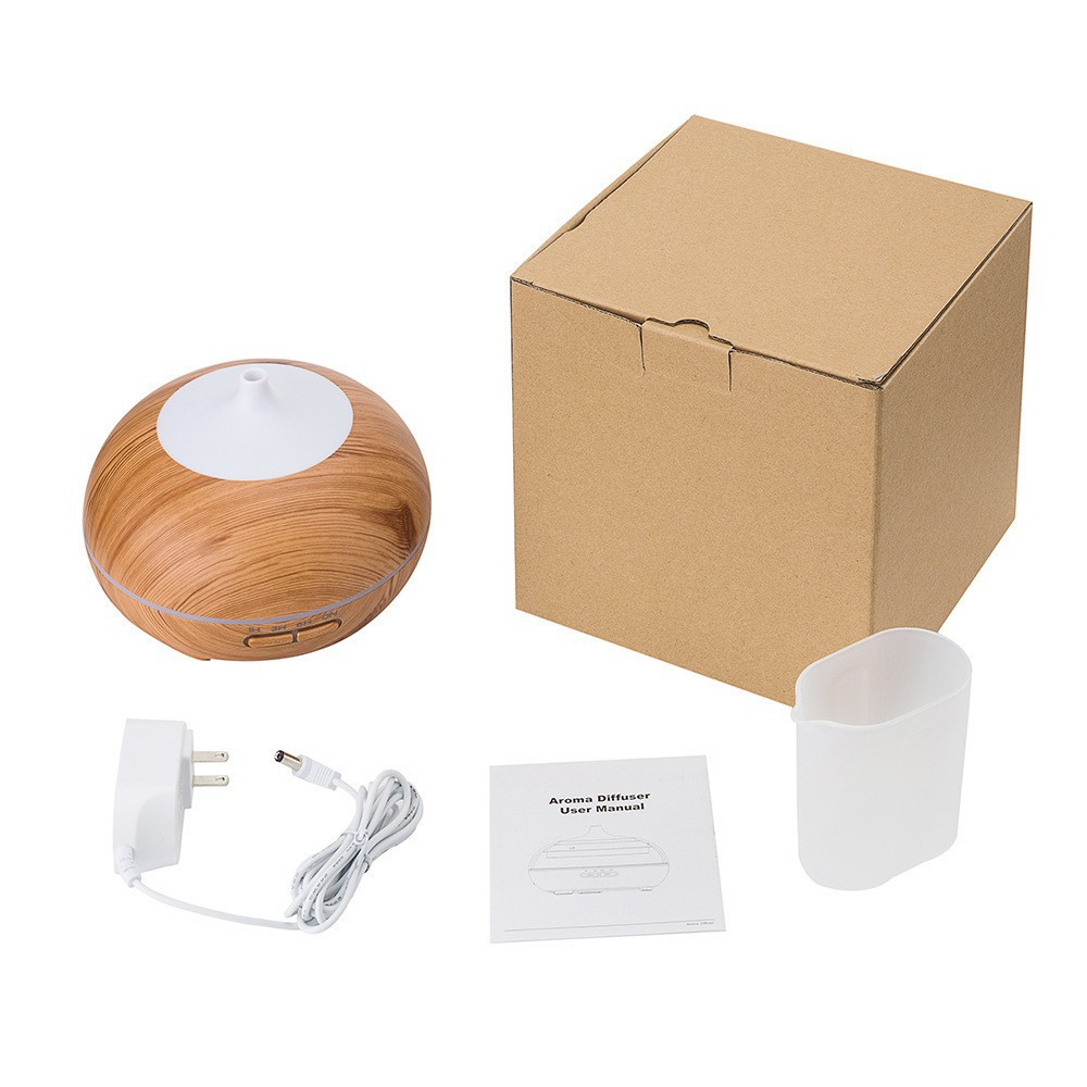 New wood grain aroma diffuser humidifier from the manufacturer, creative gift for hydrating, cross-border e-commerce pic 3