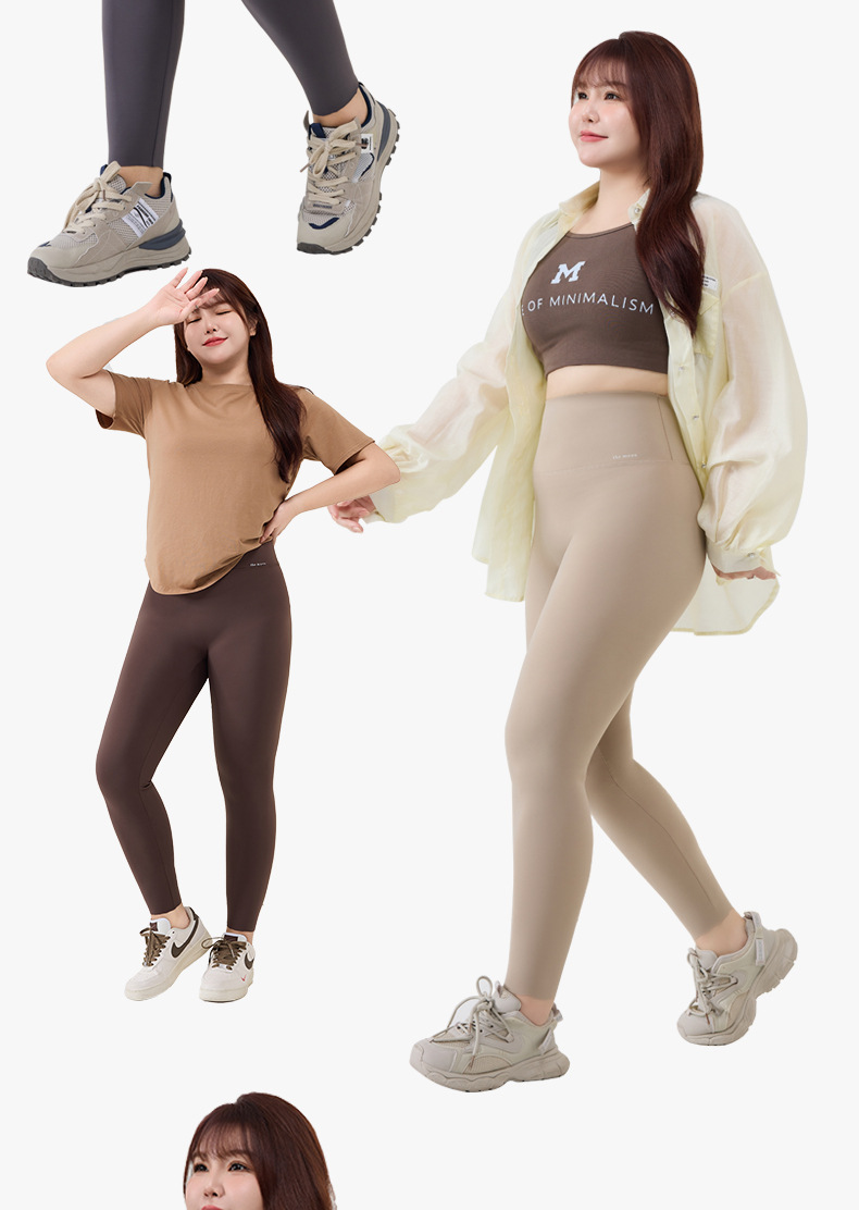 大码300斤鲨鱼裤女外穿春夏薄款灰色高腰收腹瑜伽芭比裤冬季加绒详情18