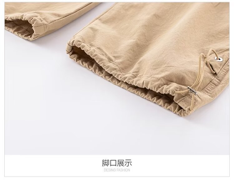 女童工装裤2024新款夏装韩版洋气中大童纯棉女生休闲裤子潮酷穿搭详情38