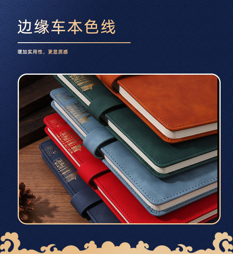 The national trend notebook set gift box can be customized as souvenirs, office supplies, party dynamic boards and souvenirs pic 13