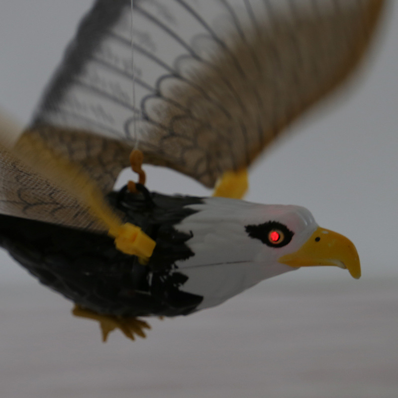 仿真吊线鸟 能飞会叫的老鹰鹦鹉 发光发声电动掉线飞鹰 动物玩具详情5