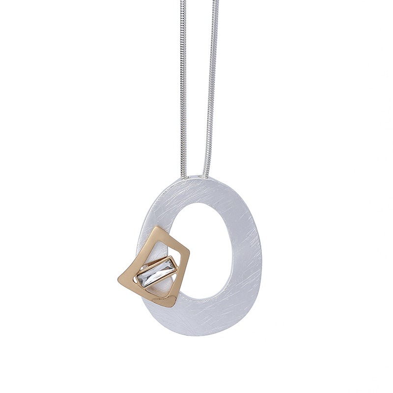 亚马逊爆款欧美外贸简约蛇骨链复古简约时尚ins风长款项链毛衣链详情10