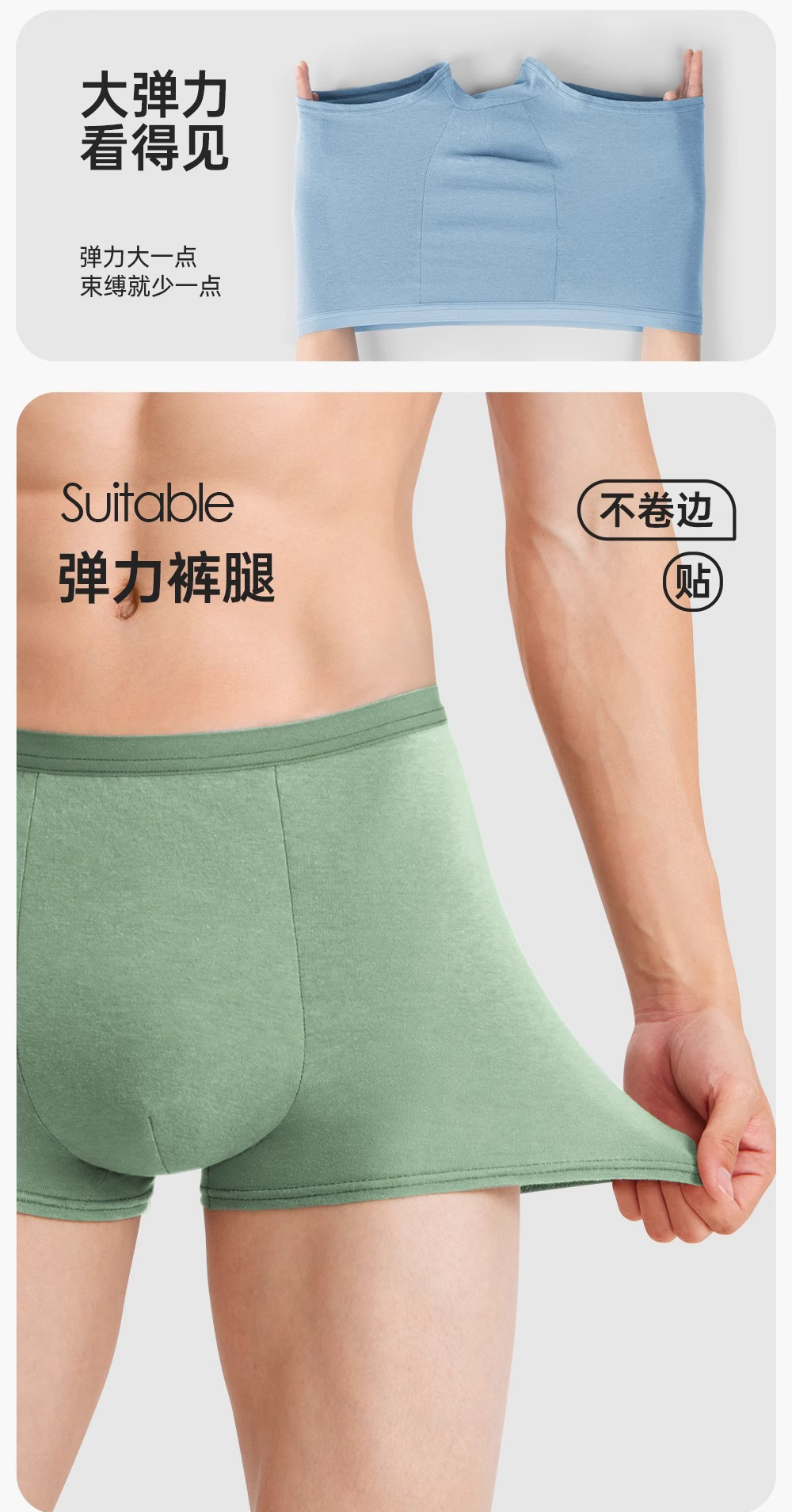 男士一次性内裤平角旅行纯棉底档出差便携男款大码免洗直穿短裤详情8