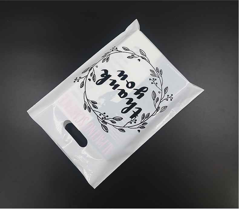 谢谢你卡通手提袋彩色饰品袋服装包装塑料袋平口袋可爱便携袋详情5