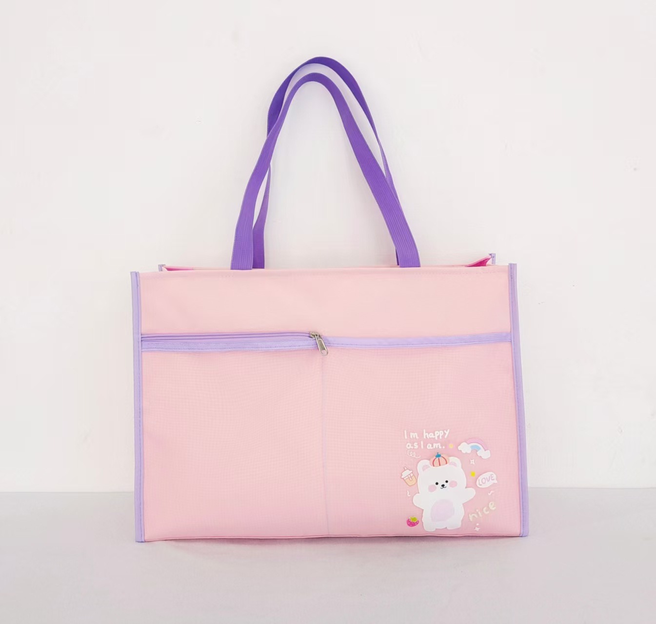 A3 art bag for primary school students, large-capacity waterproof Oxford cloth handbag pic 4