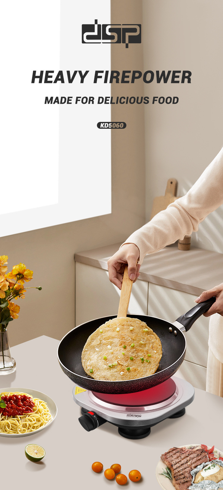 DSP/ Dansong electric ceramic stove, household small multi-functional induction cooker, hot pot wok, high-power stir-frying electric stove pic 2